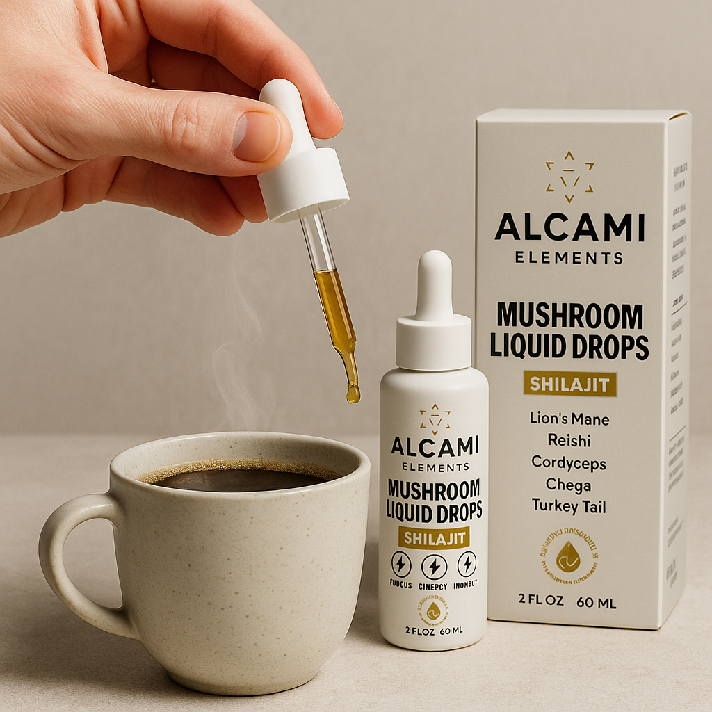 Alcami Concentrated Mushroom Drops + Shilajit