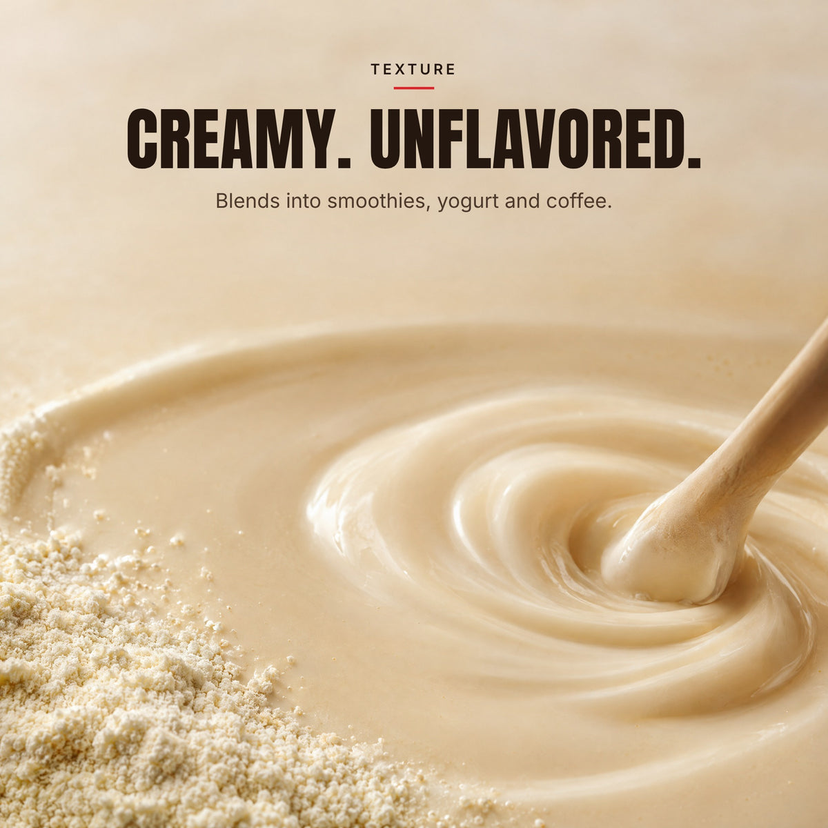 Creamy and unflavoured: Alcami Colostrum blends into smoothies, yogurt and coffee