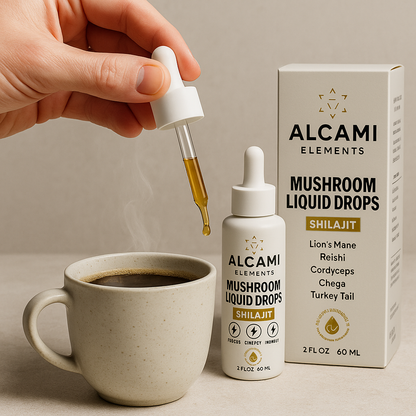 Alcami Concentrated Mushroom Drops + Shilajit