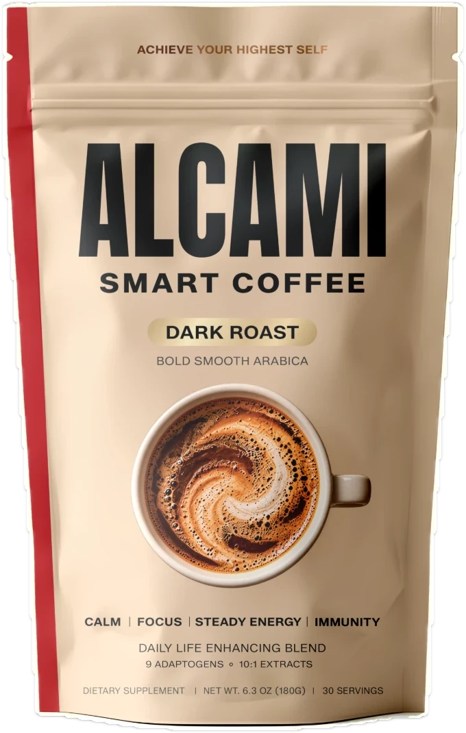 Alcami Smart Coffee — Dark Roast pouch